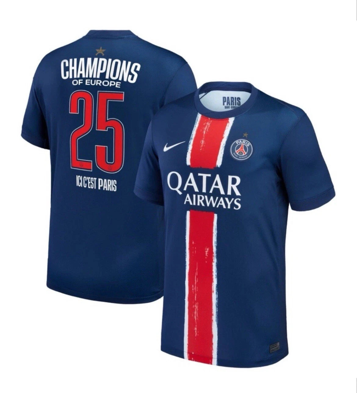 MAILLOT COLLECTOR PSG CHAMPION 2025 JerseyPlugz