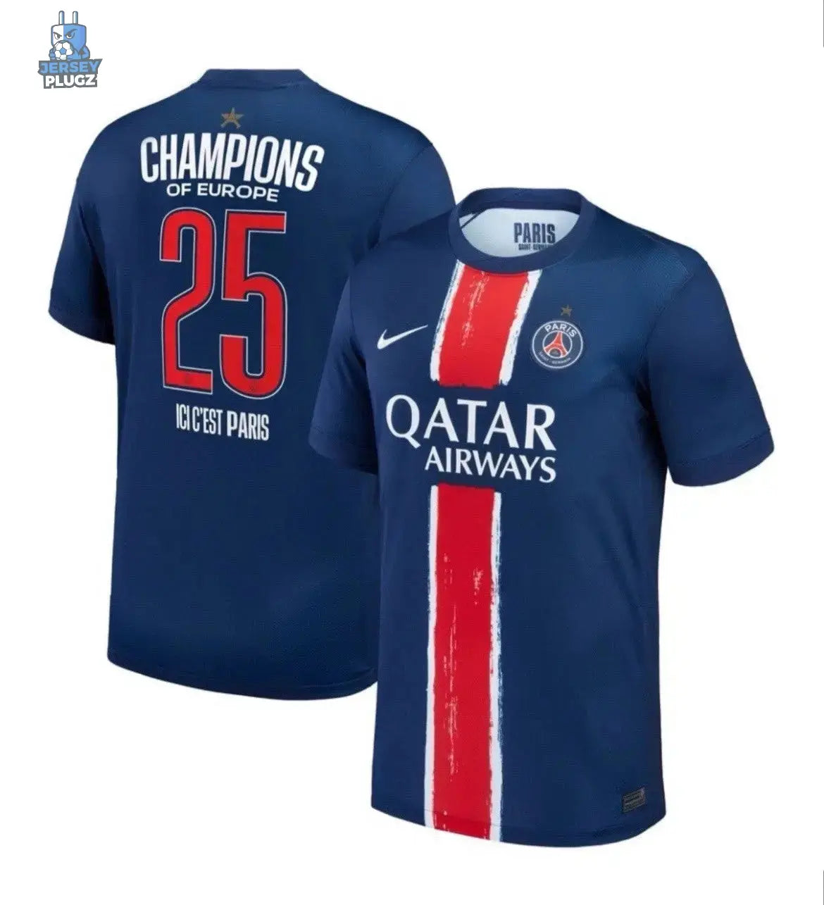 MAILLOT COLLECTOR PSG CHAMPION 2025 JerseyPlugz