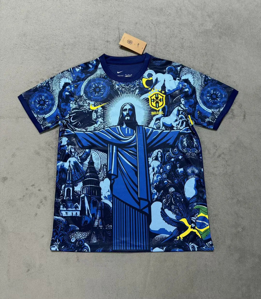 MAILLOT CONCEPT BRESIL RIO DE JANEIRO BLEU JerseyPlugz
