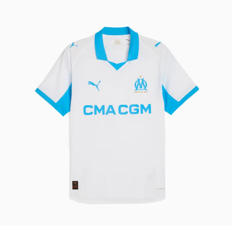 MAILLOT DOMICILE OLYMPIQUE DE MARSEILLE 2025 2026 JerseyPlugz