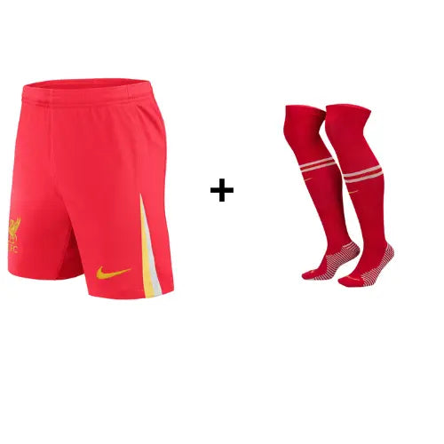 Short + chaussettes de football Liverpool Domicile JerseyPlugz